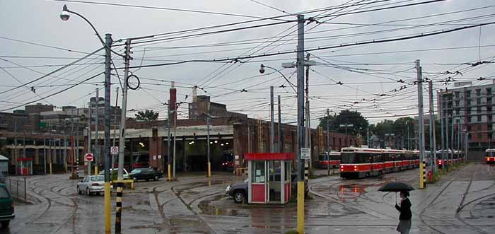 Toronto Transit Commission Queensway streetcar depot